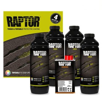 U-POL Raptor Rakfelület védő bevonat fekete 3,8L szett