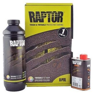   U-POL Raptor Rakfelület védő bevonat színtelen 0,95L szett
