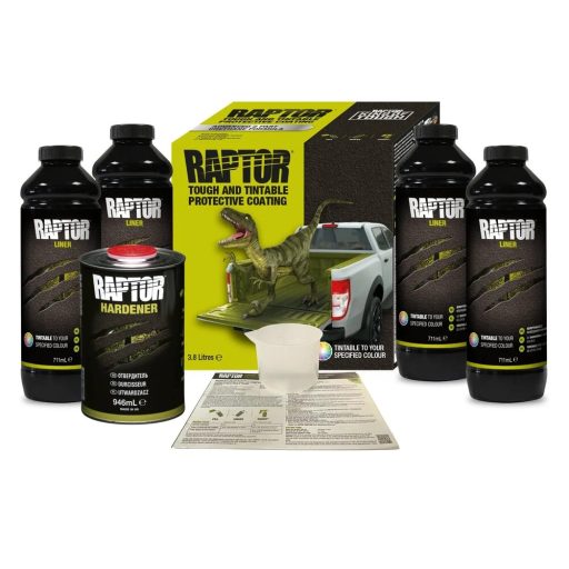 U-POL Raptor Rakfelület védő bevonat színtelen 3,8L szett